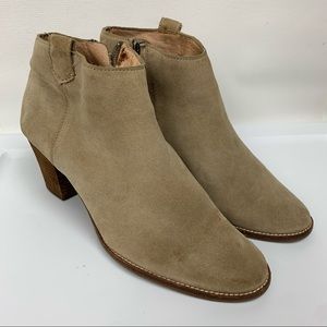 MADEWELL Suede Ankle Boots Booties Sz 11